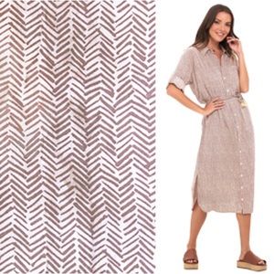 Khush Midi Dress Chemise Amandy in Birch Dust size S